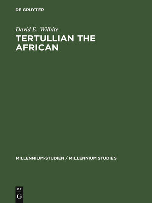 cover image of Tertullian the African
